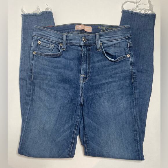 7 for all mankind Blair high waist skinny jean ankle - Picture 1 of 5
